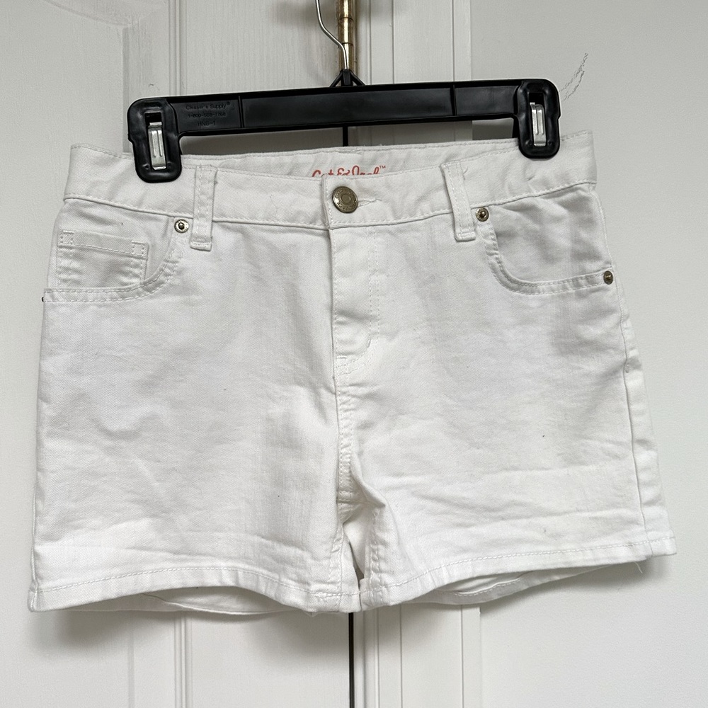 Kids White Cat and Jack Jean Shorts